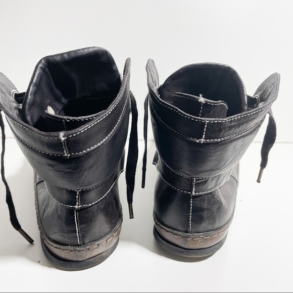 A Diciannoveventitre distressed-effect lace-up boots 41 - Picture 3 of 6